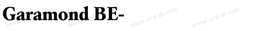 Garamond BE字体转换 Garamond BE字体转换